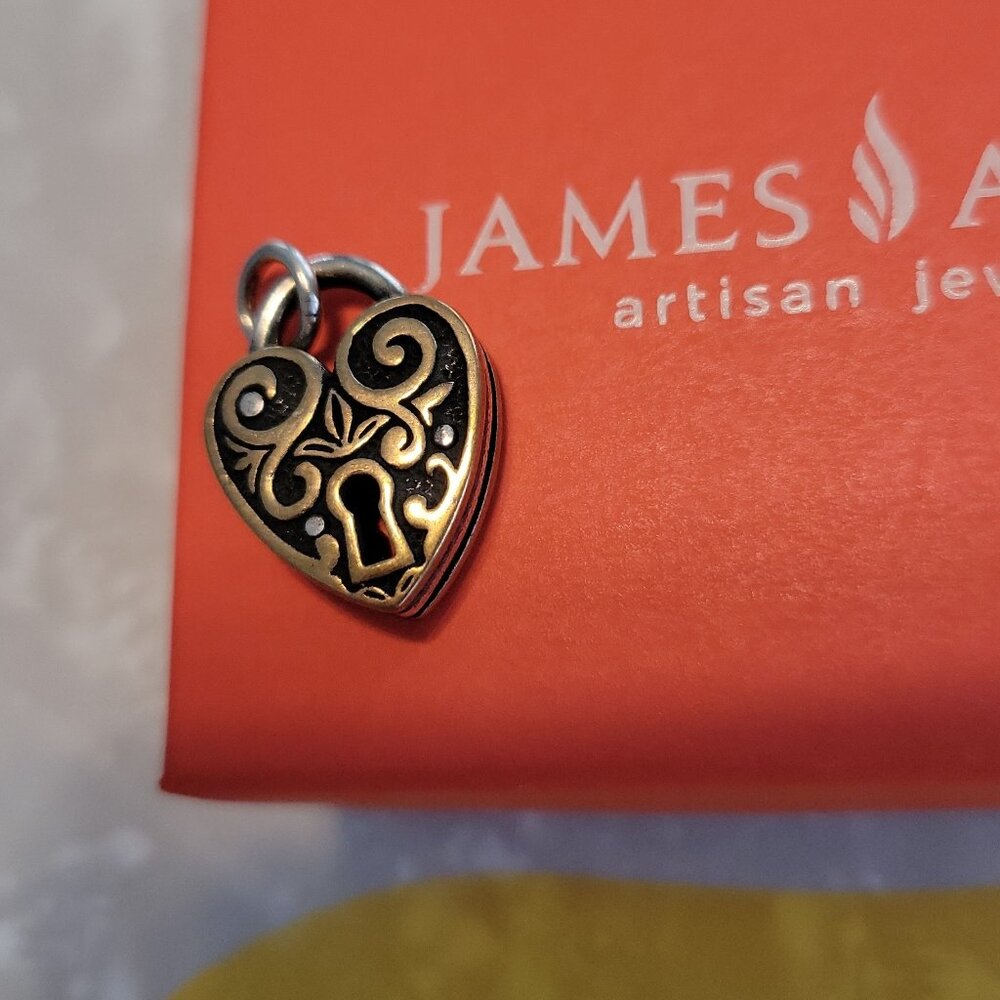 Retired James Avery Verona Heart Lock Charm